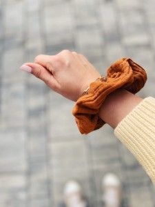 Scrunchie Muślin Rudy