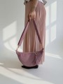 sztruksowa różowa torebka damska crossbody handmade.jpeg